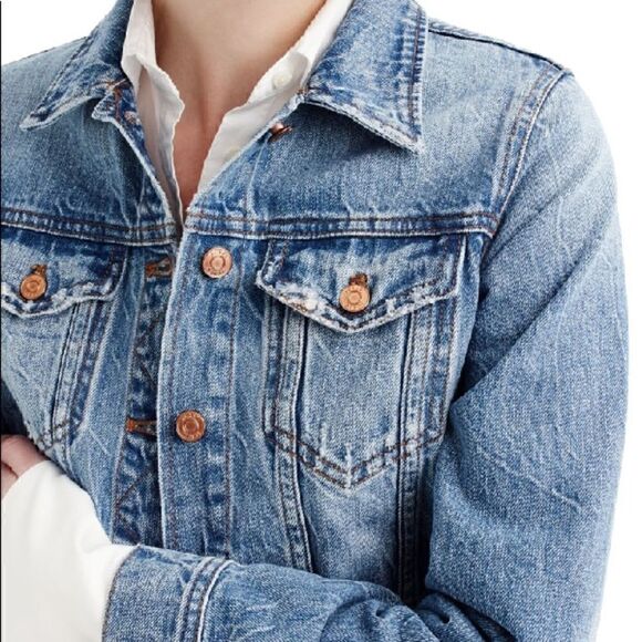 J crew Jeans Jacket sz small - Picture 2 of 7